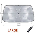 Foldable Windshield Sun Shade Umbrella – UV & Heat Protection